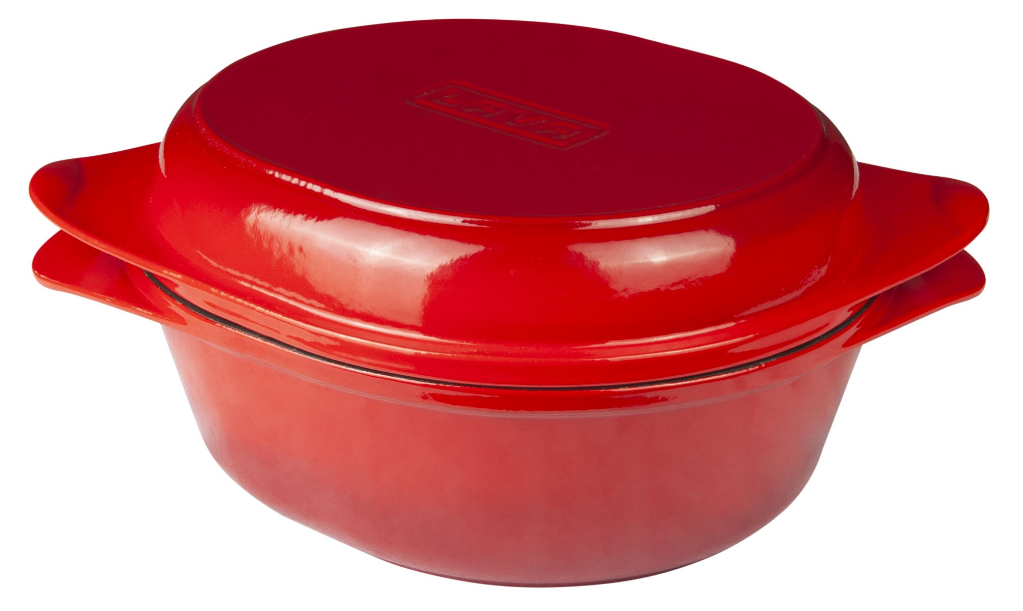 Lava Cast Iron 4 Qt. / 11 Enameled Multi Purpose Dutch Oven with Lid -  Round